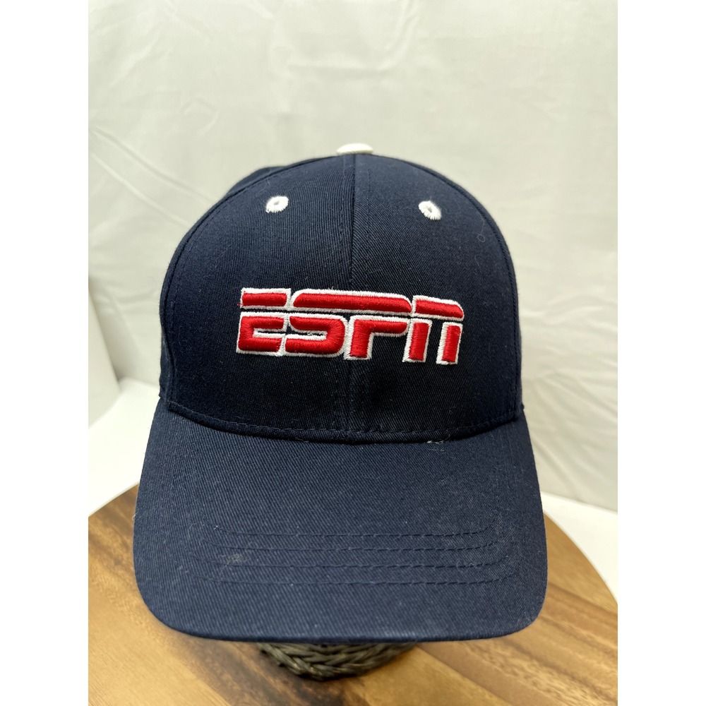 ESPN Hat. Black Future Highlights Adjustable. 6.5 6 7/8 Baseball Style